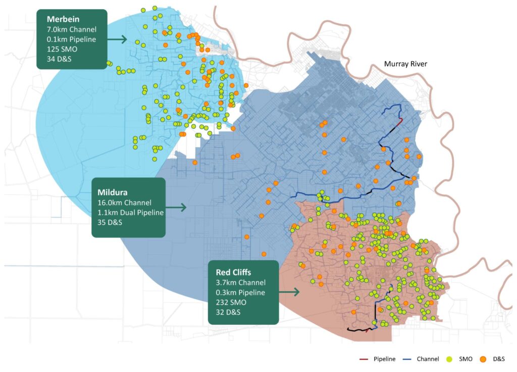 Map of project scope 