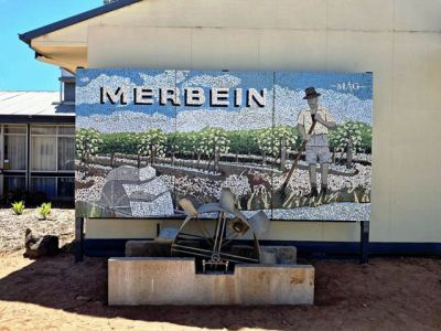 Merbein Historical Society Dethridge wheel in situ 